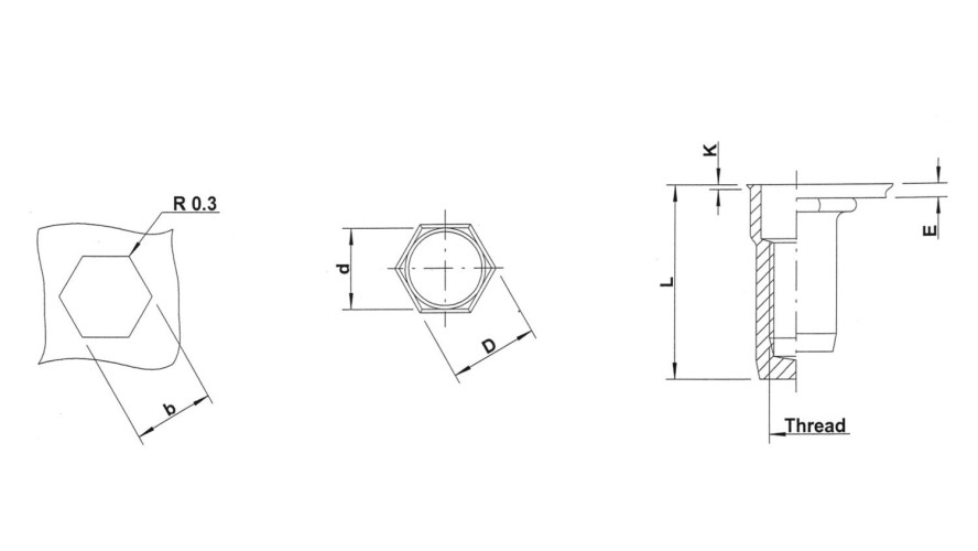 Tubtara® Inox 316 M10 HSKX 35
